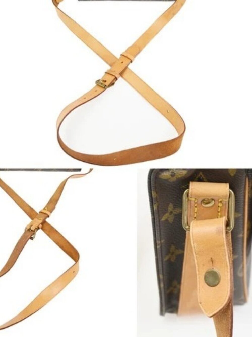 LOUIS VUITTON Cartouchiere MM Shoulder Bag Monogram Leather Brown M51253 85ZA183 - Picture 8 of 15